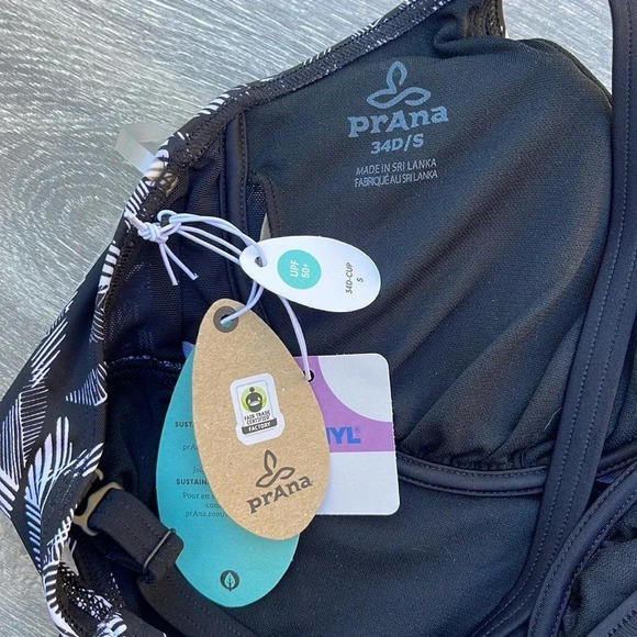 PrAna Marina One Piece / D-Cup, black springtime - Picture 8 of 8